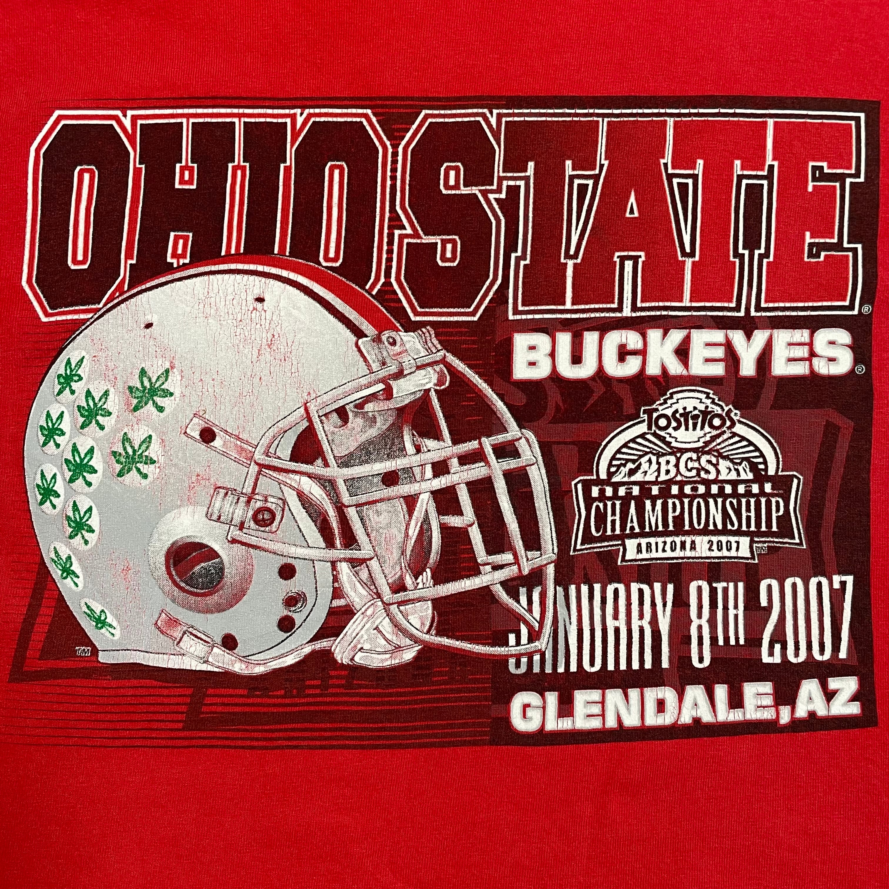 STARTER】Tシャツ オハイオ州立大学 OHIO STATE プリント バックアイズ