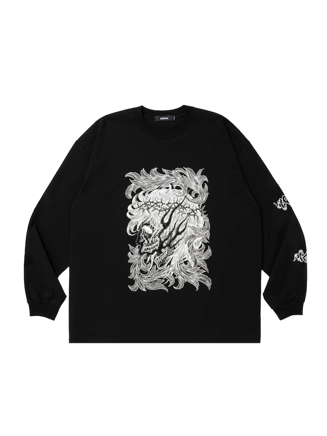 Pima Cotton L/S Tee (Leaf Skull)