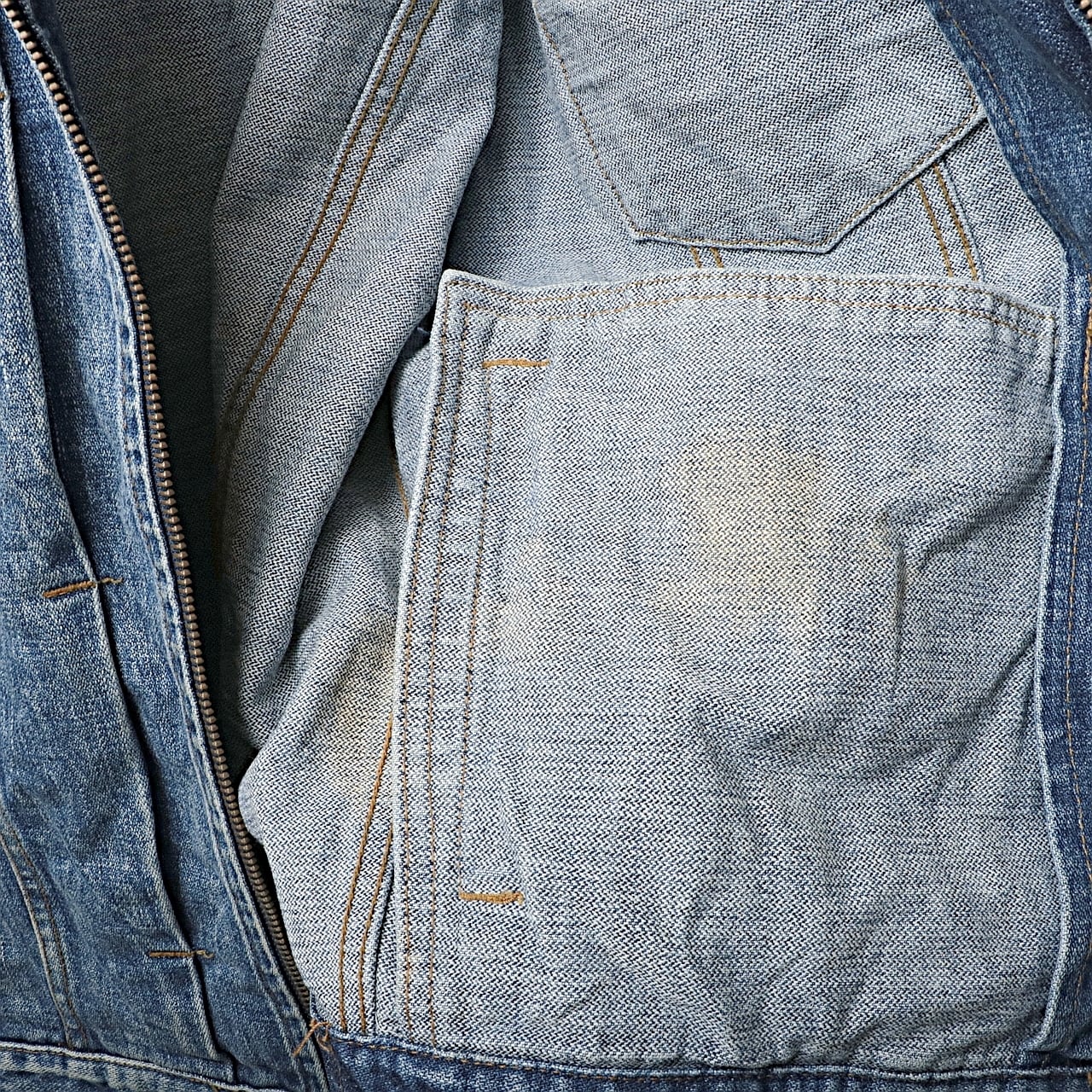 90s GAP ギャップ デニム フロントジップ トラッカー ジャケット 古着