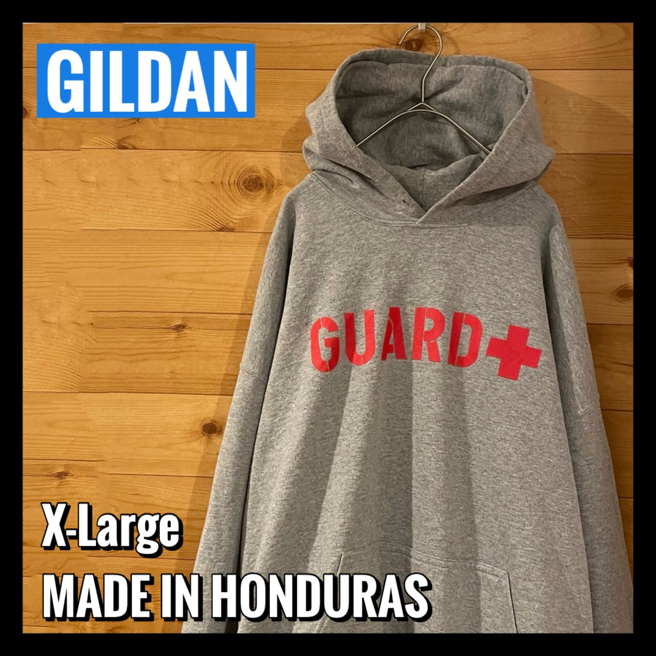 【GILDAN】プルオーバー プリントパーカー  XL フーディー アメリカ古着