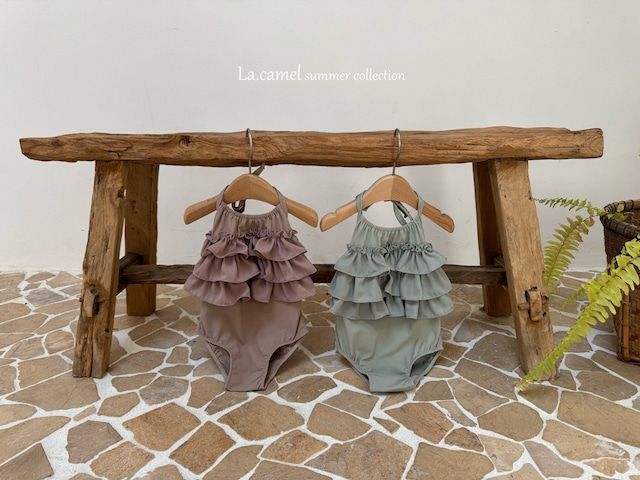 *即納* La.camel frill swimwear