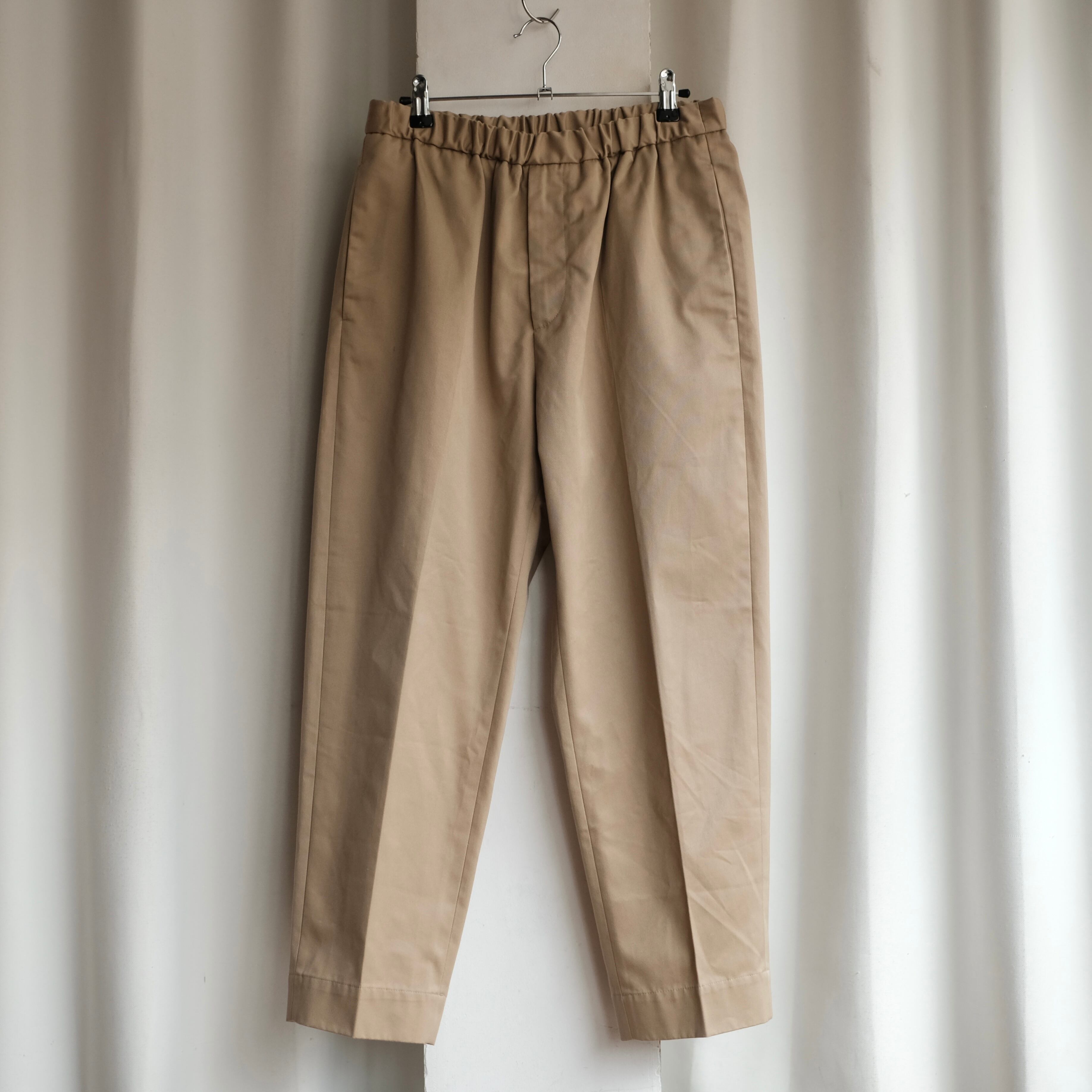 JIL SANDERイージースラックス　キャメル JIL SANDER POLY/COTTON EASY SLACKS | safarionline