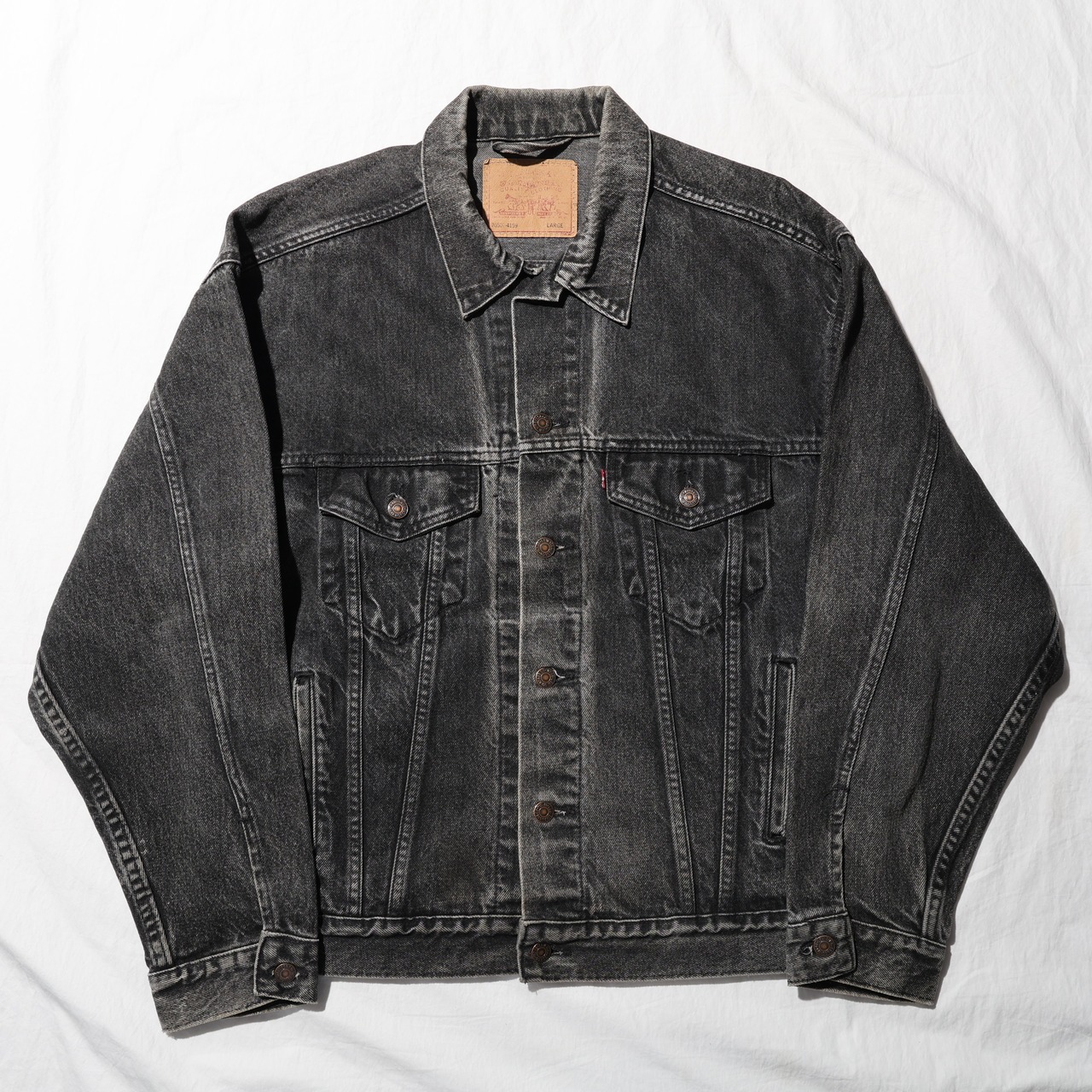 L 93年 USA 70507-4159 Levi’s サルファーブラック デニムジャケット リーバイス