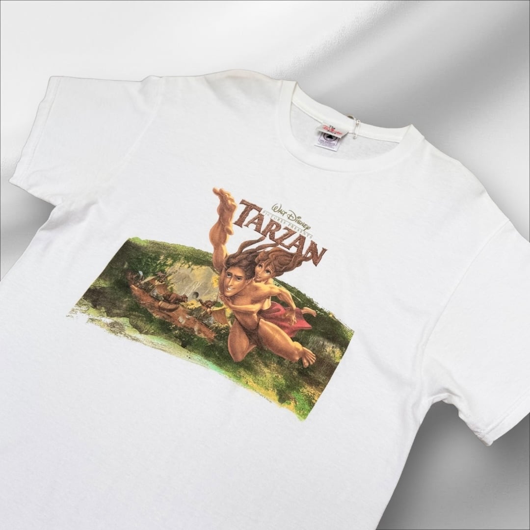 希少 90\'s〜00\'s Disney Tarzan Tシャツ ターザン
