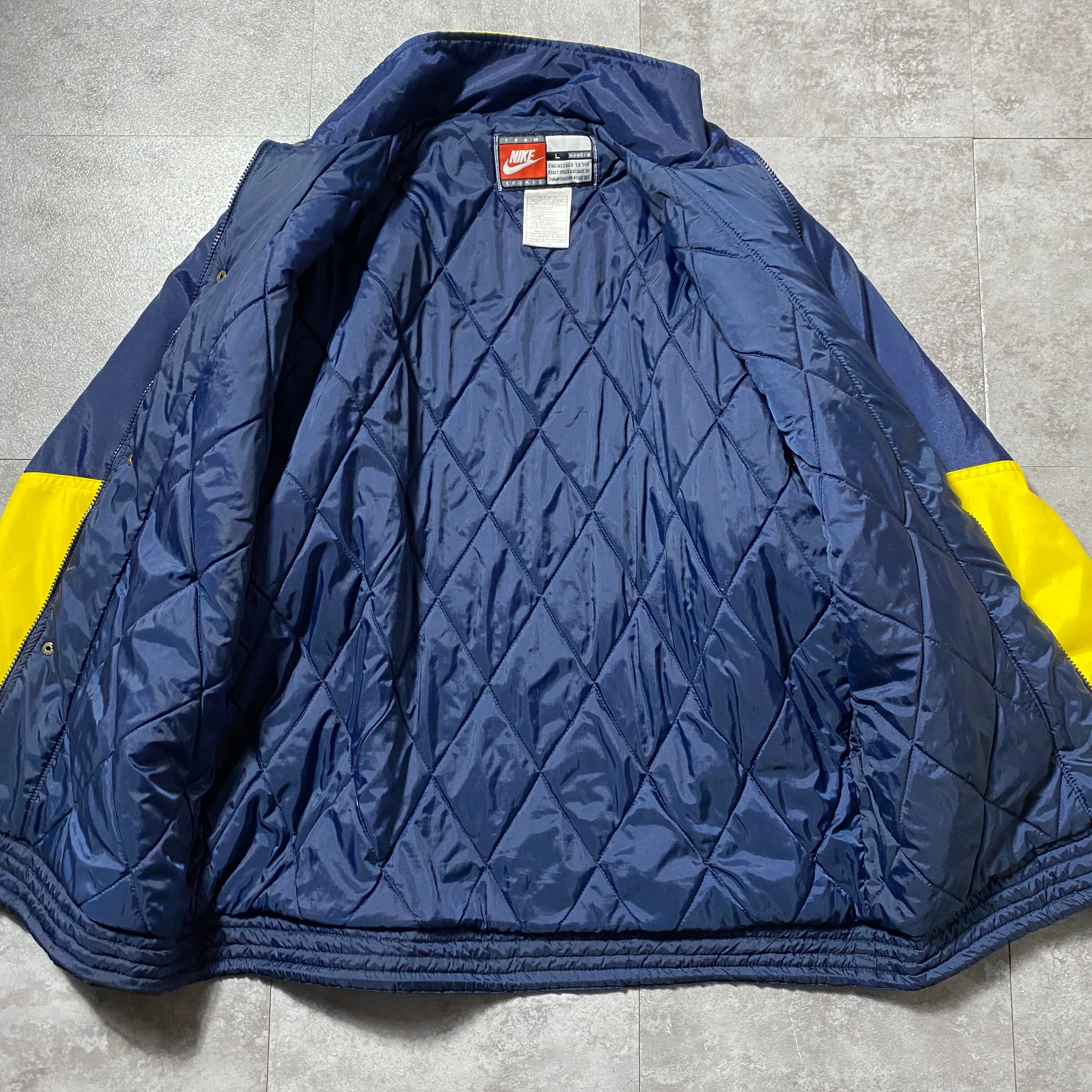 90's NIKE ナイキ スウォッシュ ミシガン大学 刺繍カレッジロゴ バイ