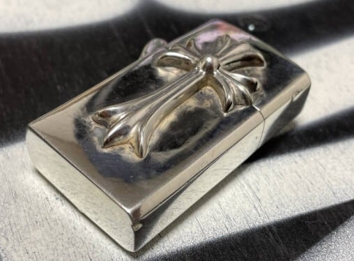 CHROME HEARTS クロムハーツ 2TINY CH CROSS ZIPPO LIGHTER V2 2 CHROME HEARTS クロムハーツ 2TINY CH CROSS ZIPPO LIGHTER V2 2