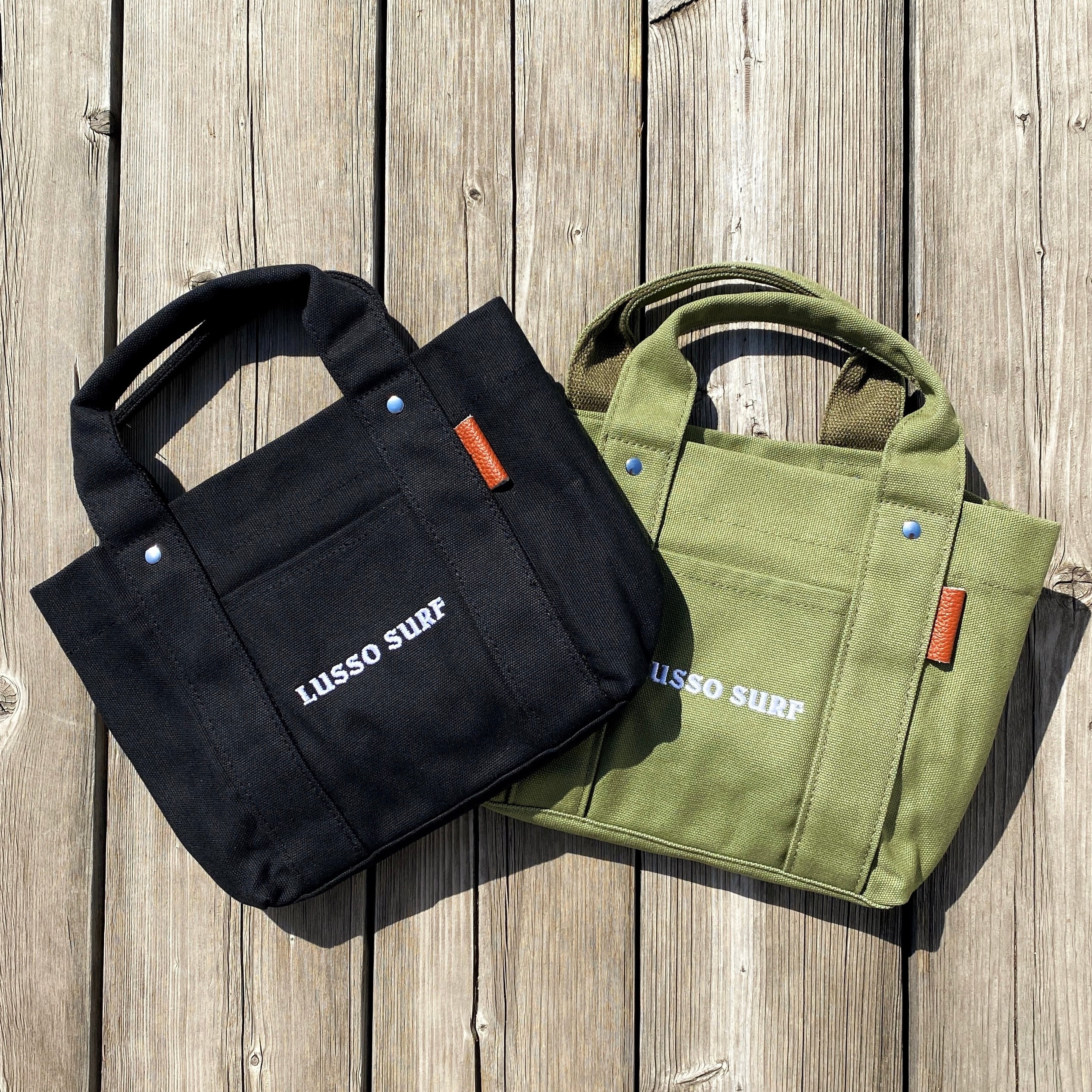 Multi Pocket Tote bag【Khaki】 | LUSSO SURF