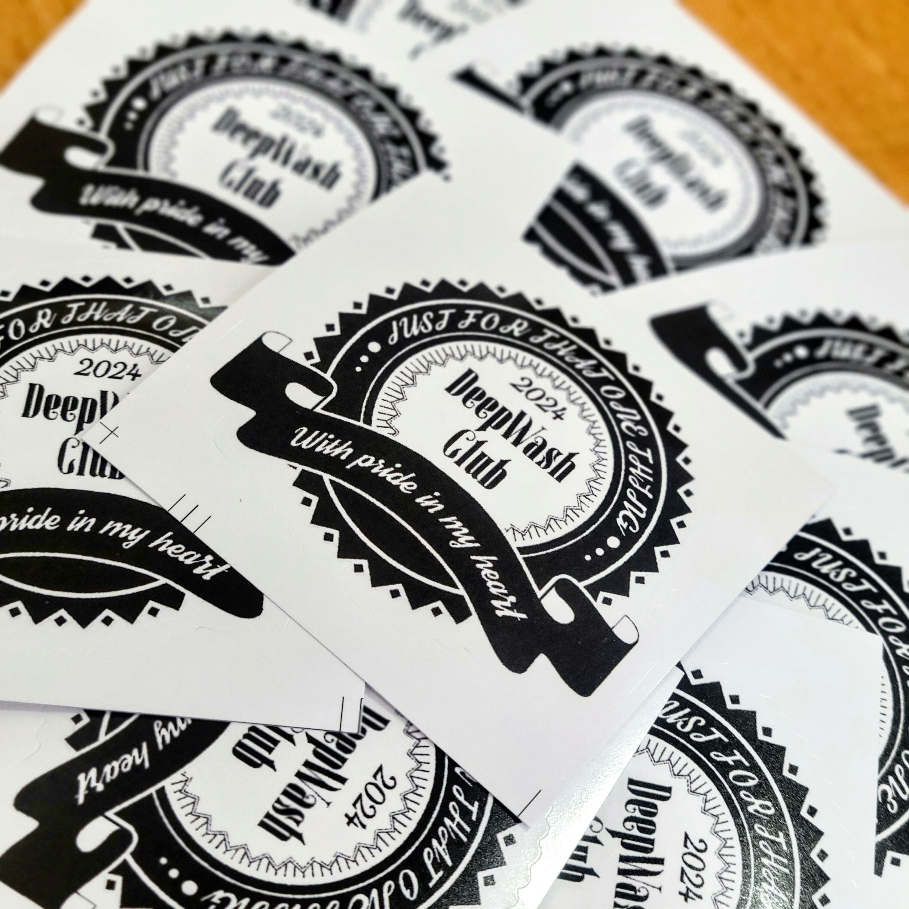DeepWashClub emblem】Sticker 2枚入り | DeepWashClub