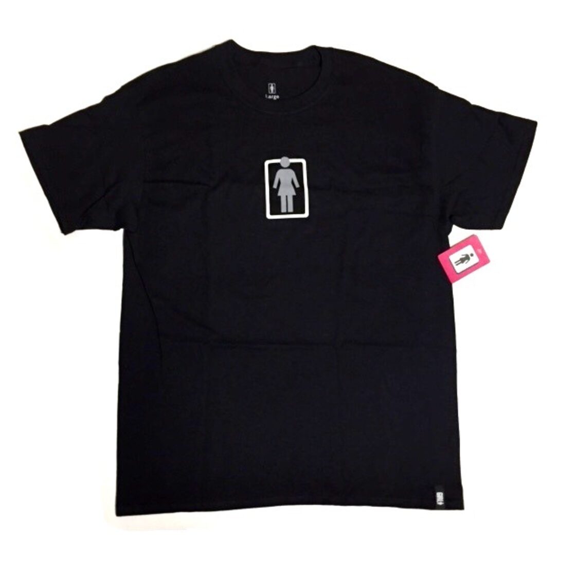 Girl Skateboards Outside OG Tee Black ガールスケートボード アウトサイド OG tシャツ ブラック Pay ID