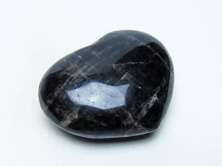 モリオン 置物 ハート 黒水晶 一点物 145-1949 | 天然石