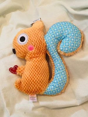 happi by Denaコラボ　GUND baby　リス　クッション　枕　ベビー枕　知育　ベビーグッズ　ギフト　ペット