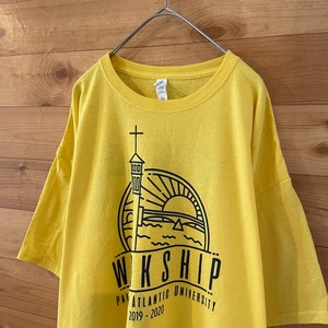 【JERZEES】カレッジ Tシャツ パームビーチアトランティック大学 半袖 X-Large ビッグサイズ  US古着 アメリカ古着