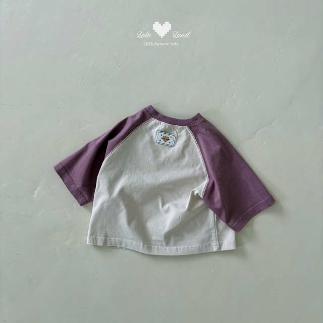《予約》送料無料【lalaland】Latte Raglan Tee