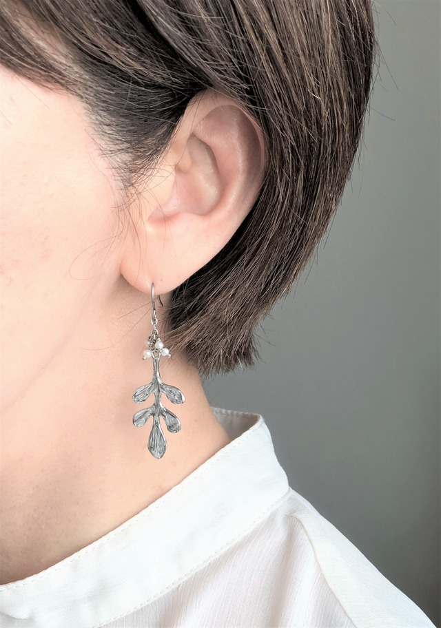 leaf pierce / earring  003