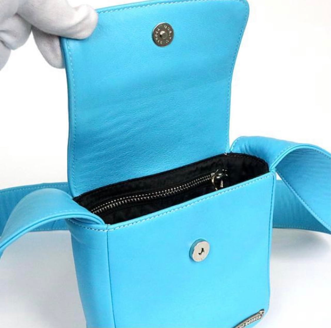 CHROME HEARTS クロムハーツ ミニショルダー バッグ クロスボタン