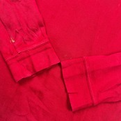 POLO RALPH LAUREN ラルフローレン ESTATE RIB ハイネック プルオーバー シャツ S/レッド メンズ