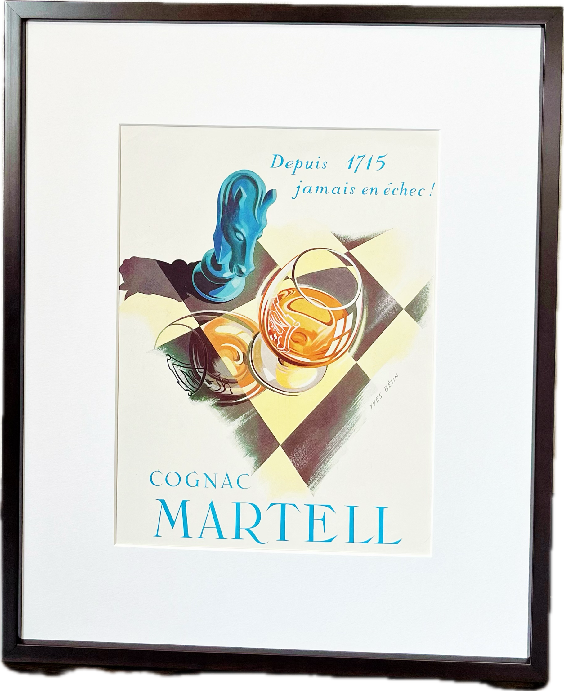 1954 広告＞Martell コニャック ヴィンテージ ビンテージ アート