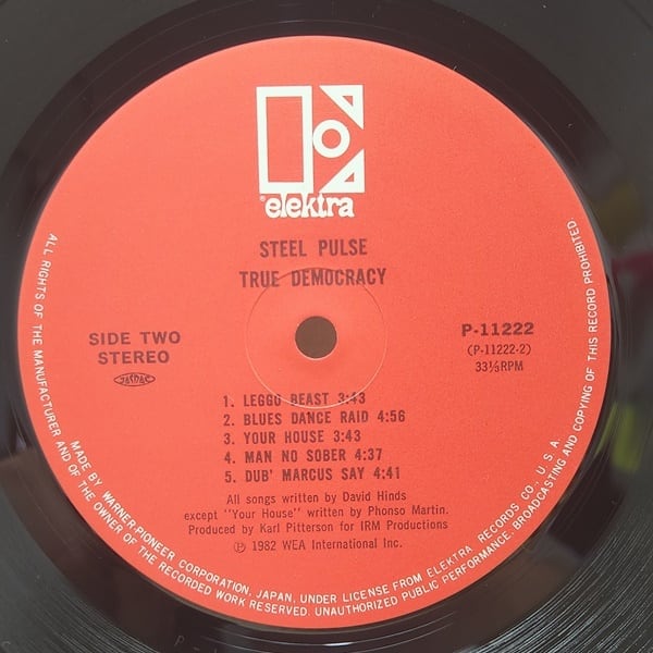 Steel Pulse / True Democracy [P-11222] - 画像4