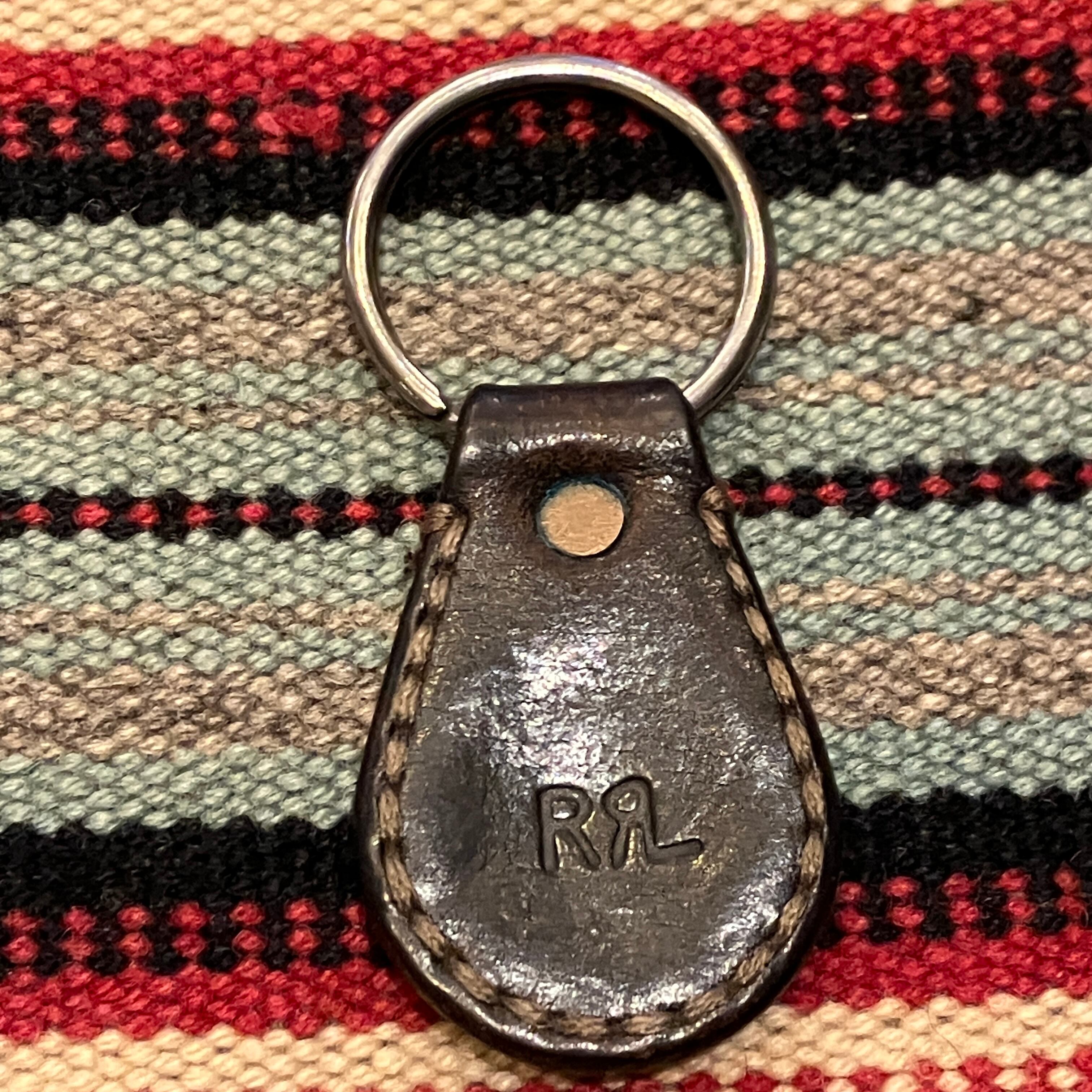 RRL LEATHER STUDS KEY HOLDER | safarionline