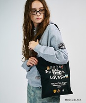 【直営限定ITEM】DOGS & LOVERS プリントトートバッグ (BLACK)　CQ-48522H