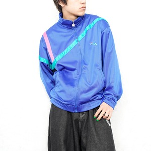 EU VINTAGE FILA LOGO DESIGN TRACK JACKET/ヨーロッパ古着フィラロゴデザイントラックジャケット