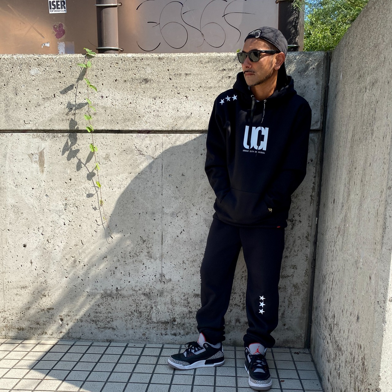 Urban City Sweat STAR/ BLACK