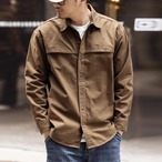 Men's Button Down Work Shirt with Flap Pockets ◇3color H0751