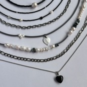 チューブビーズネックレス［SSN056］