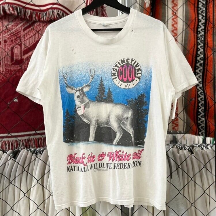 USA VINTAGE アメリカシカデザイン半袖Tシャツ