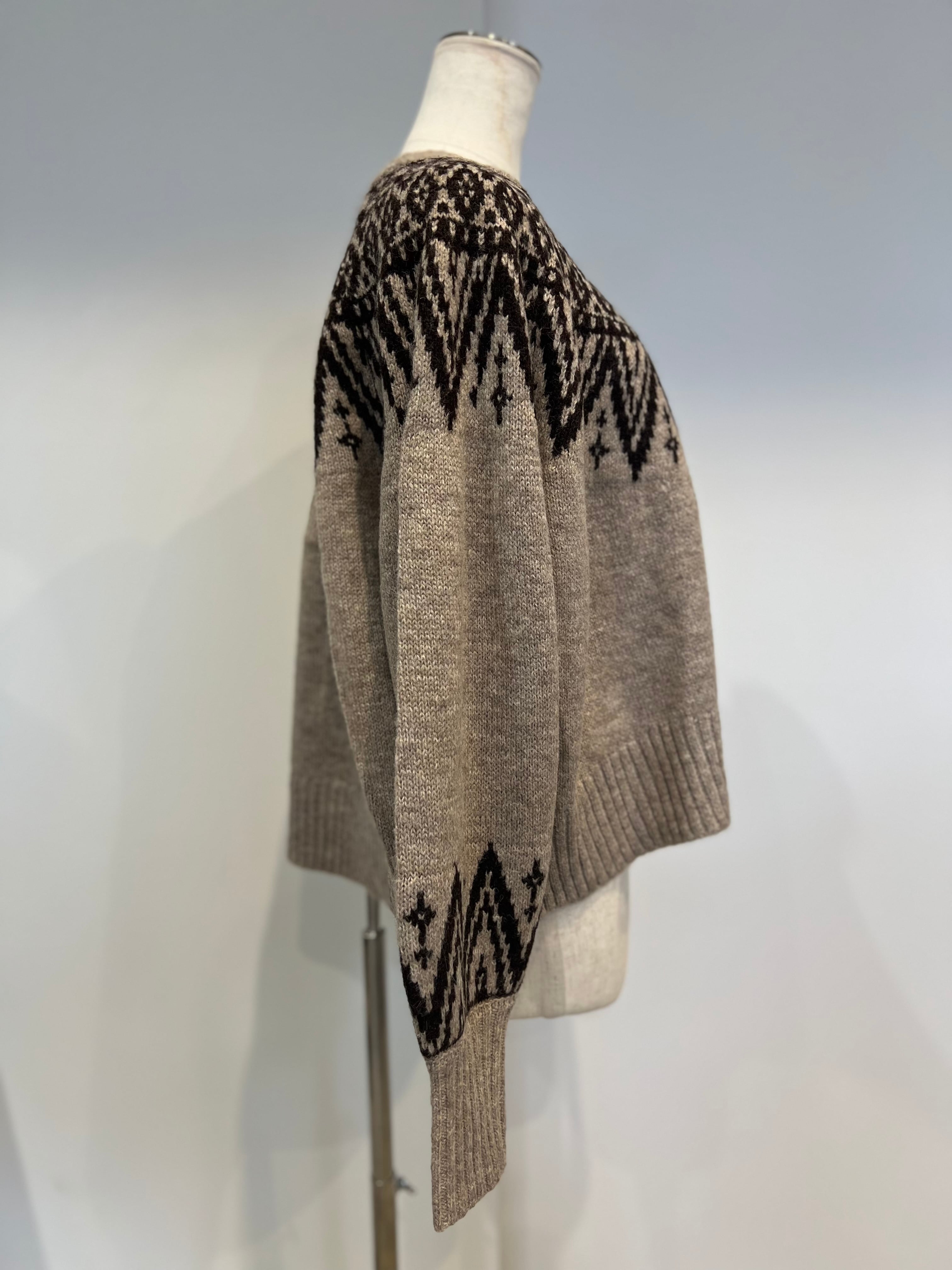 【SELECT】フェアアイル柄プルオーバー 39-0423