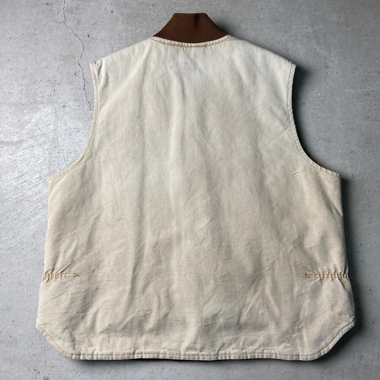 90年代 Carhartt カーハート ダック地 ワークベスト キルティング