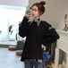 ✞ スタンダードブラックストラップレスセーター ♡ラウンドネックニットトップス ロング レトロ ✞ゴスロリ SM ミリ 甘ロリ クラロリ 和ロリ エレガント 黒ロリ 姫ロリ 華ロリ BB-BB5157987339