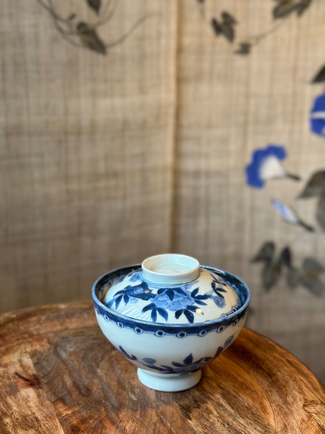 藍九谷 染付蓋付飯茶碗 5客セット | PAY ID