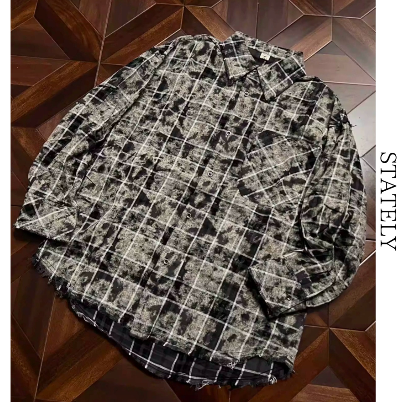 Grunge Check シャツジャケット/2color_T141・画像3