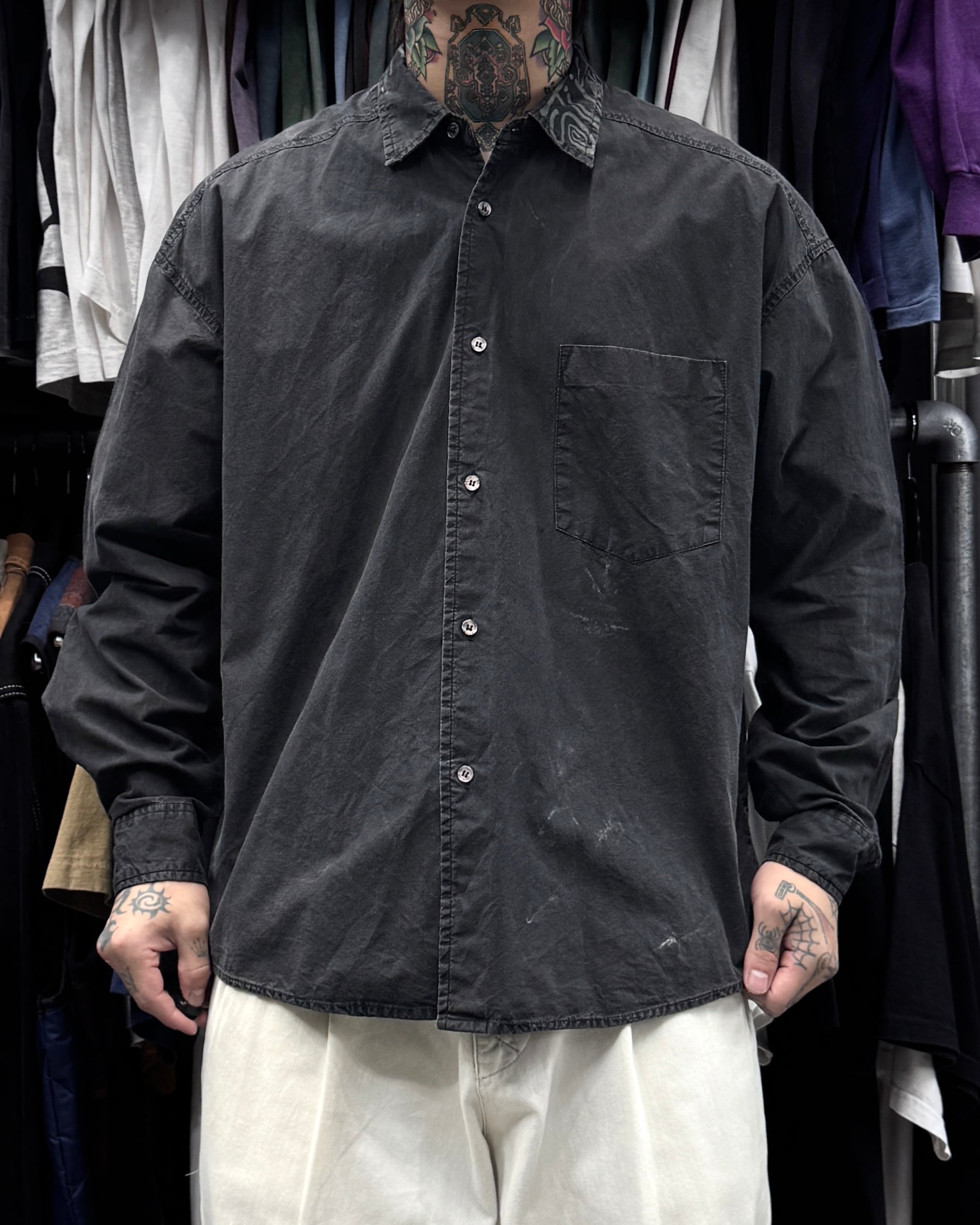 00's old stussy Design Shirt “ギャルソンシャツ”【高円寺本店】 | curb