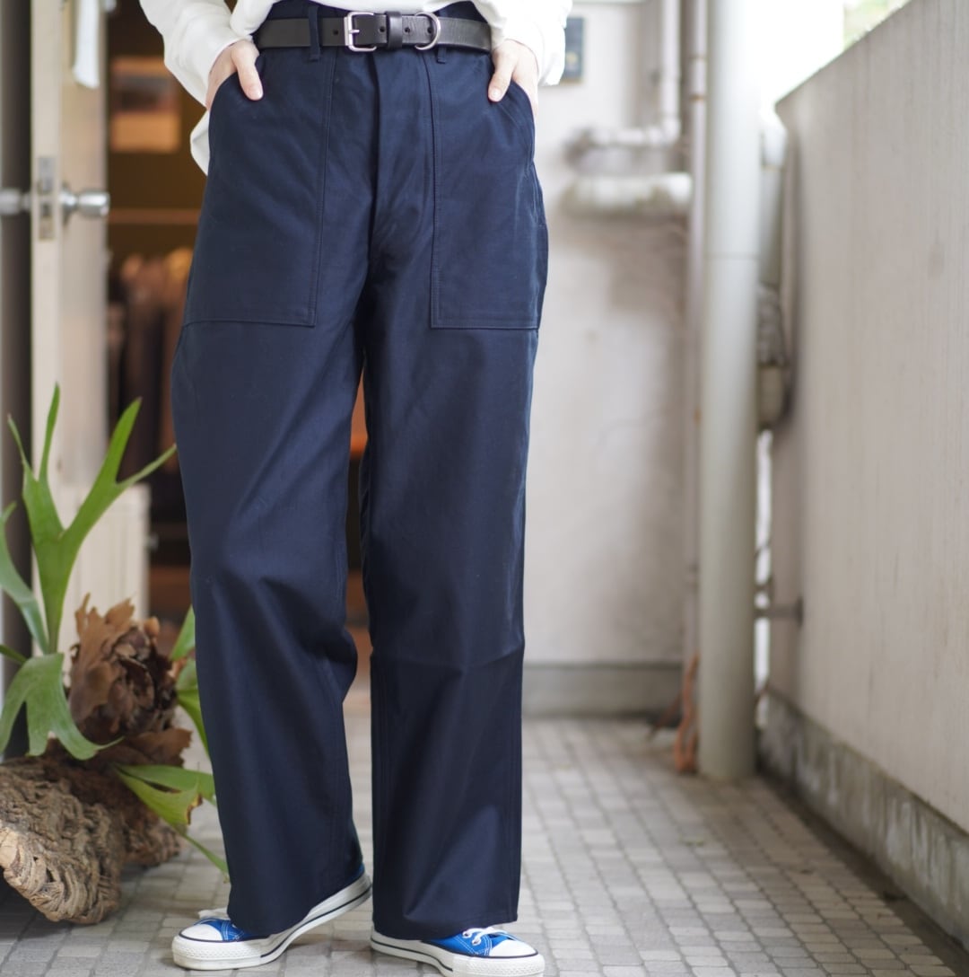 TUKI(ツキ)baker pants-navy blue-(0152) | Debby