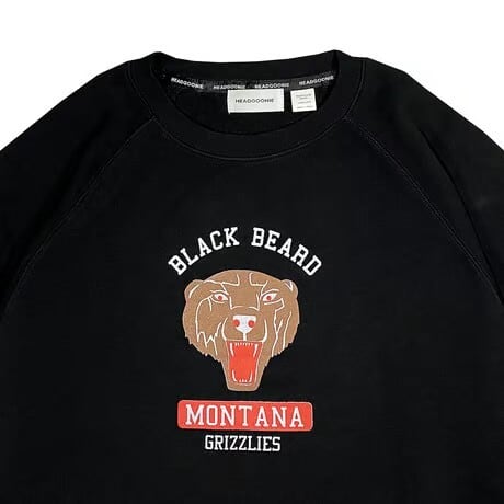 BLACK BEARD SHORTSLEEVED SWEAT SHIRTS / HEAD GOONIE