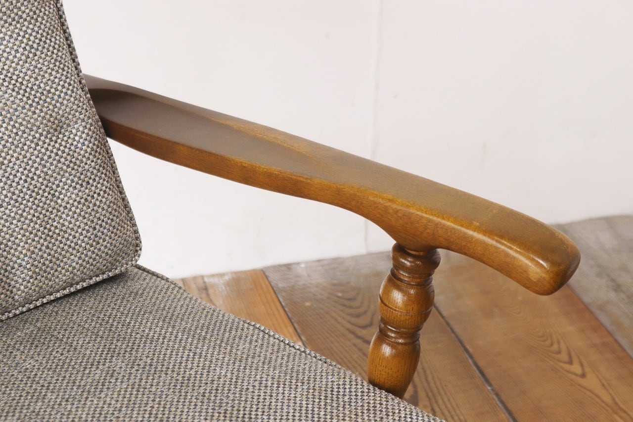 飛騨産業 キツツキ 穂高 オーク材 アーム 1Pソファ 1人掛け ラウンジ