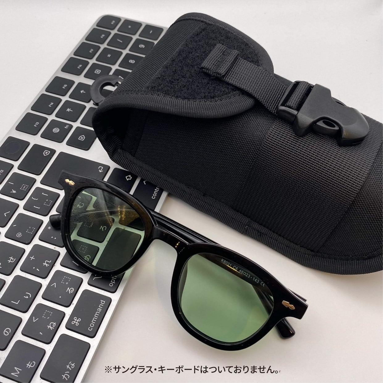 ＃MILITARY / モデル名：ミリタリーサングラスケース（ブラック）