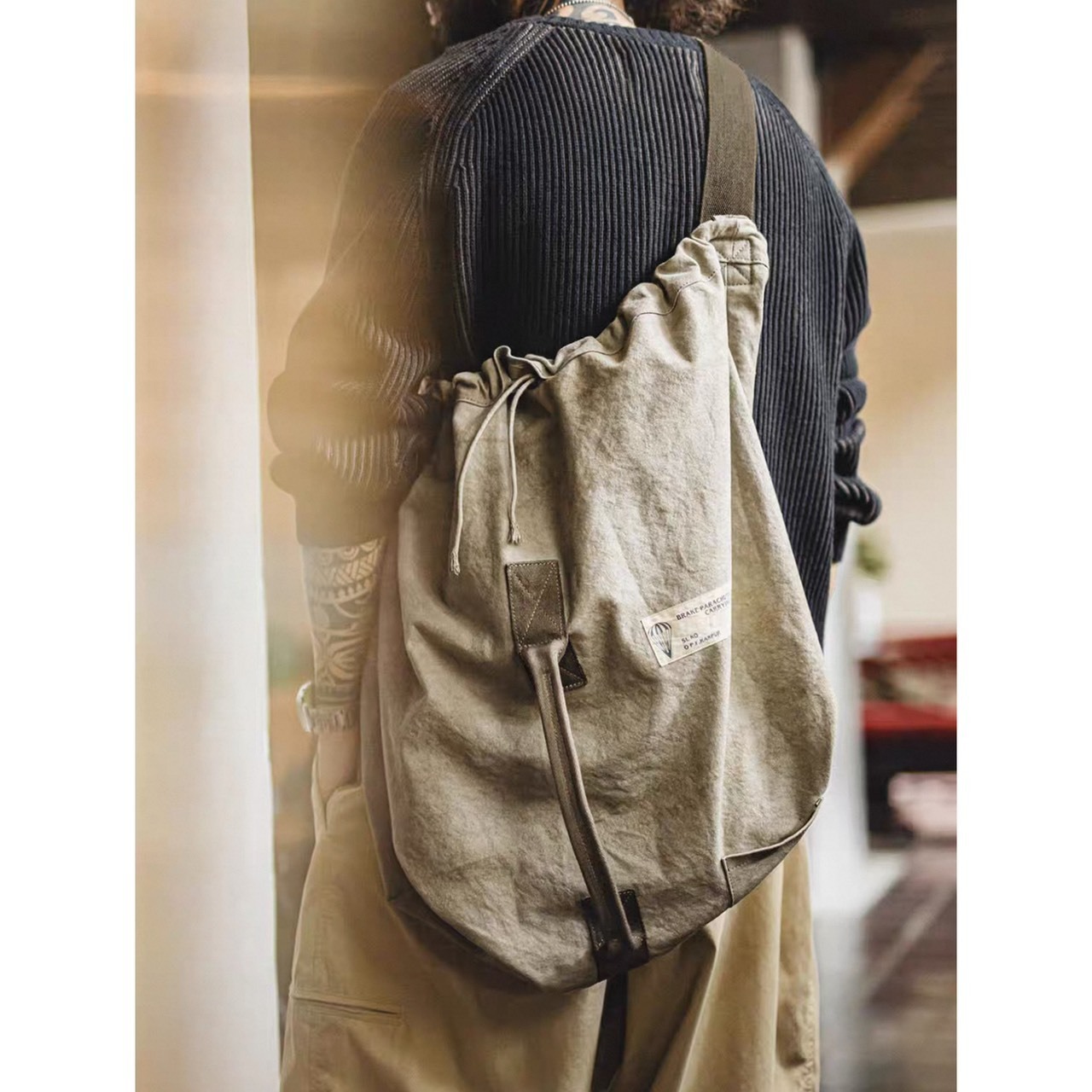 Vintage label sling bag 1148 - 3