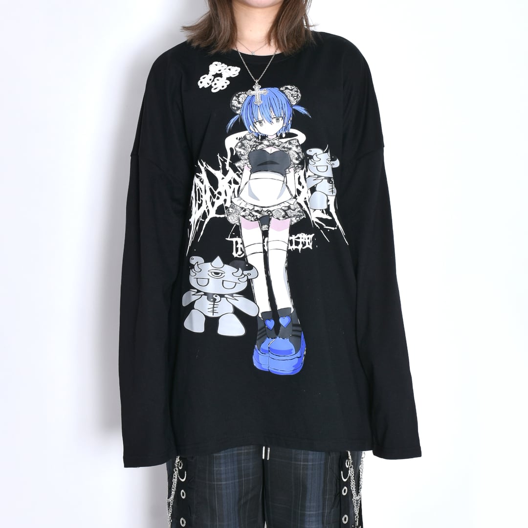 ひとつめちゃんと雲　トレーナー　XL 未開封 睡觉中チャイナGIRLロンT | VOLCAN&APHRODITE