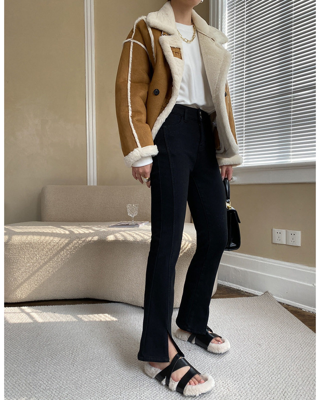 ハイネックショート丈ケーブルニット 3color A0770 - 10