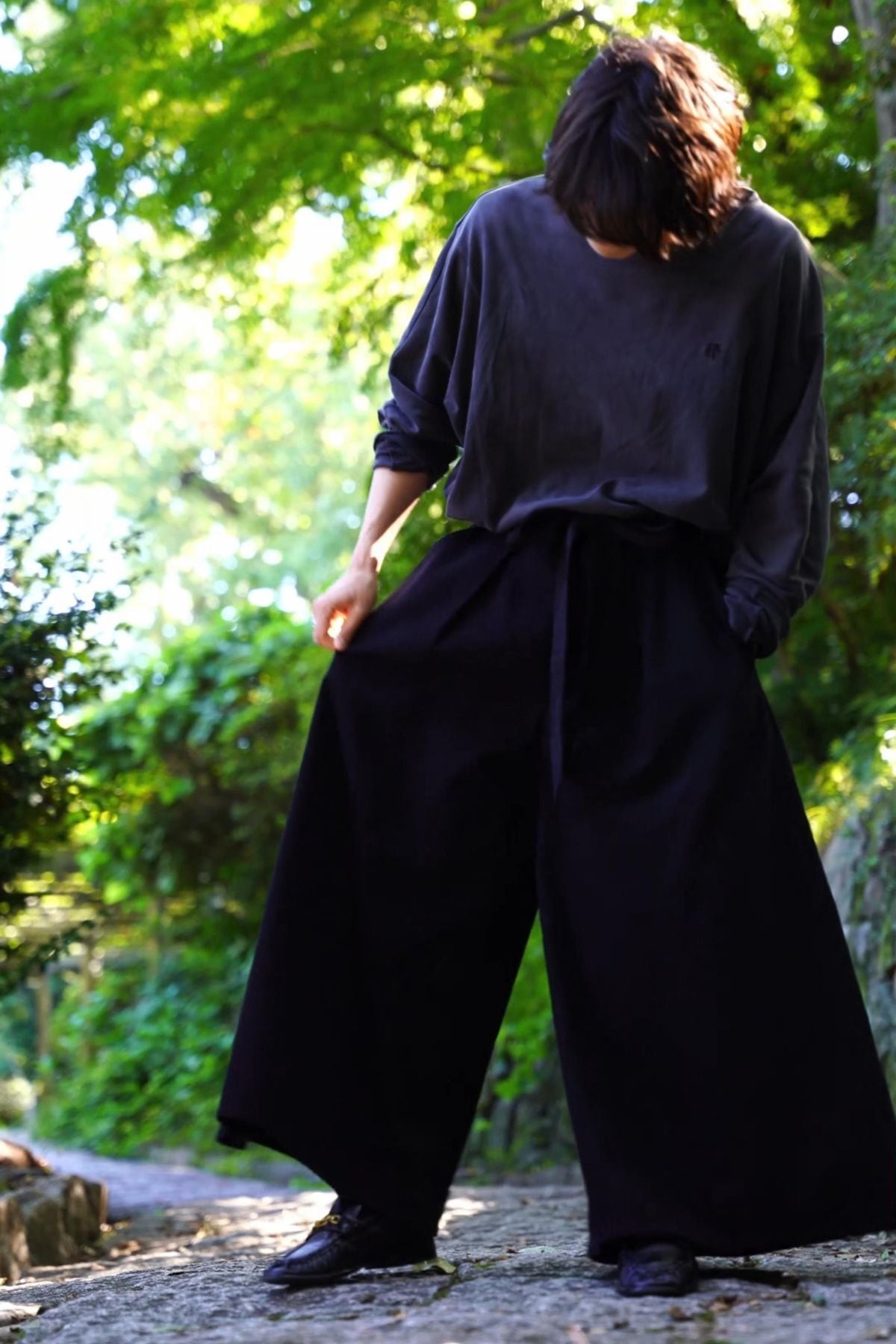 受注生産｜残りわずか】ブラックデニム袴｜BLACK DENIM HAKAMA｜日常に 
