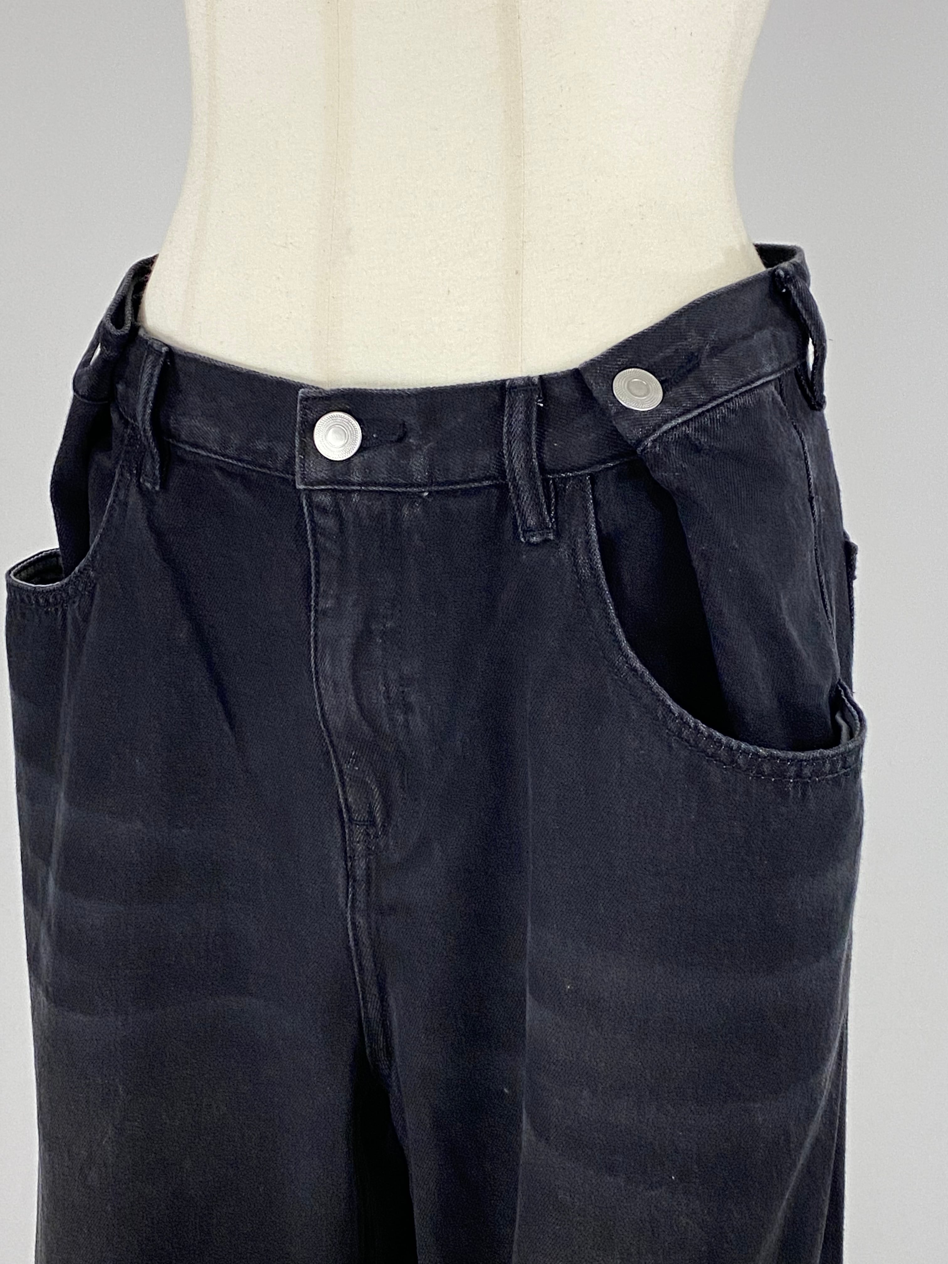 タックベルトデザインパンツ｜ブラック｜YENN | ASAHIYA