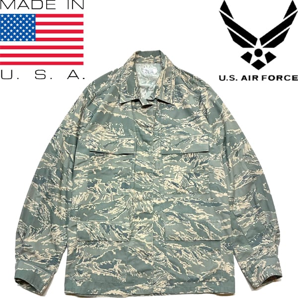 ミリタリーシャツ Usaf abu ジャケット abu 迷彩 アメリカ空軍 ABU迷彩