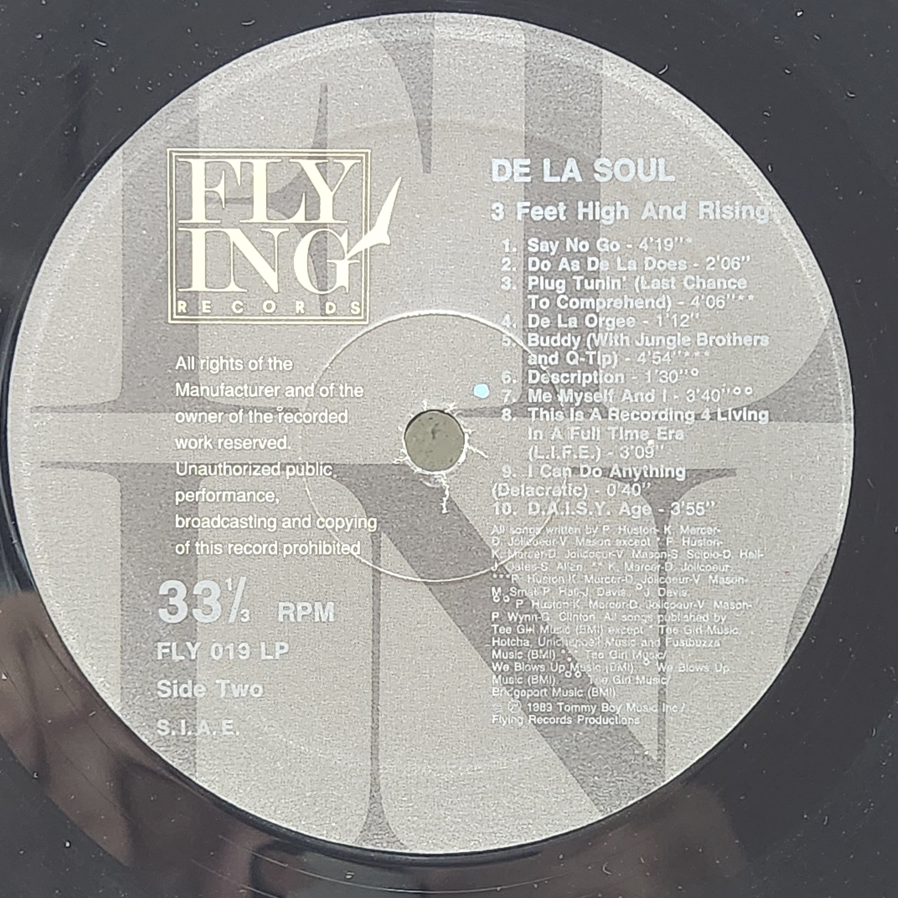 De La Soul / 3 Feet High And Rising [FLY 019 LP] - 画像5