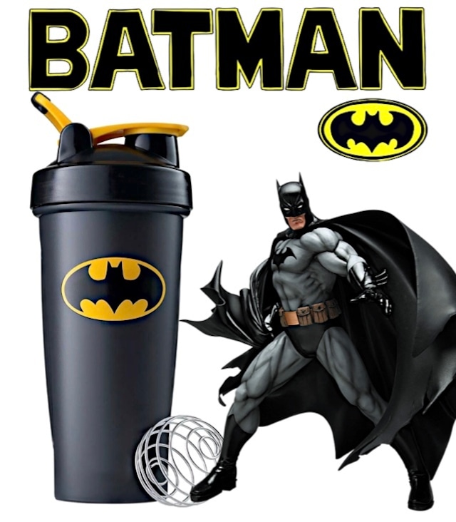 【海外発送】BATMAN バットマン プロテイン シェーカー ボトル/Shaker/マーベル/ヒーロー/アメリカン/アメコミ/USA/トレーニング/BCAA/グッズ