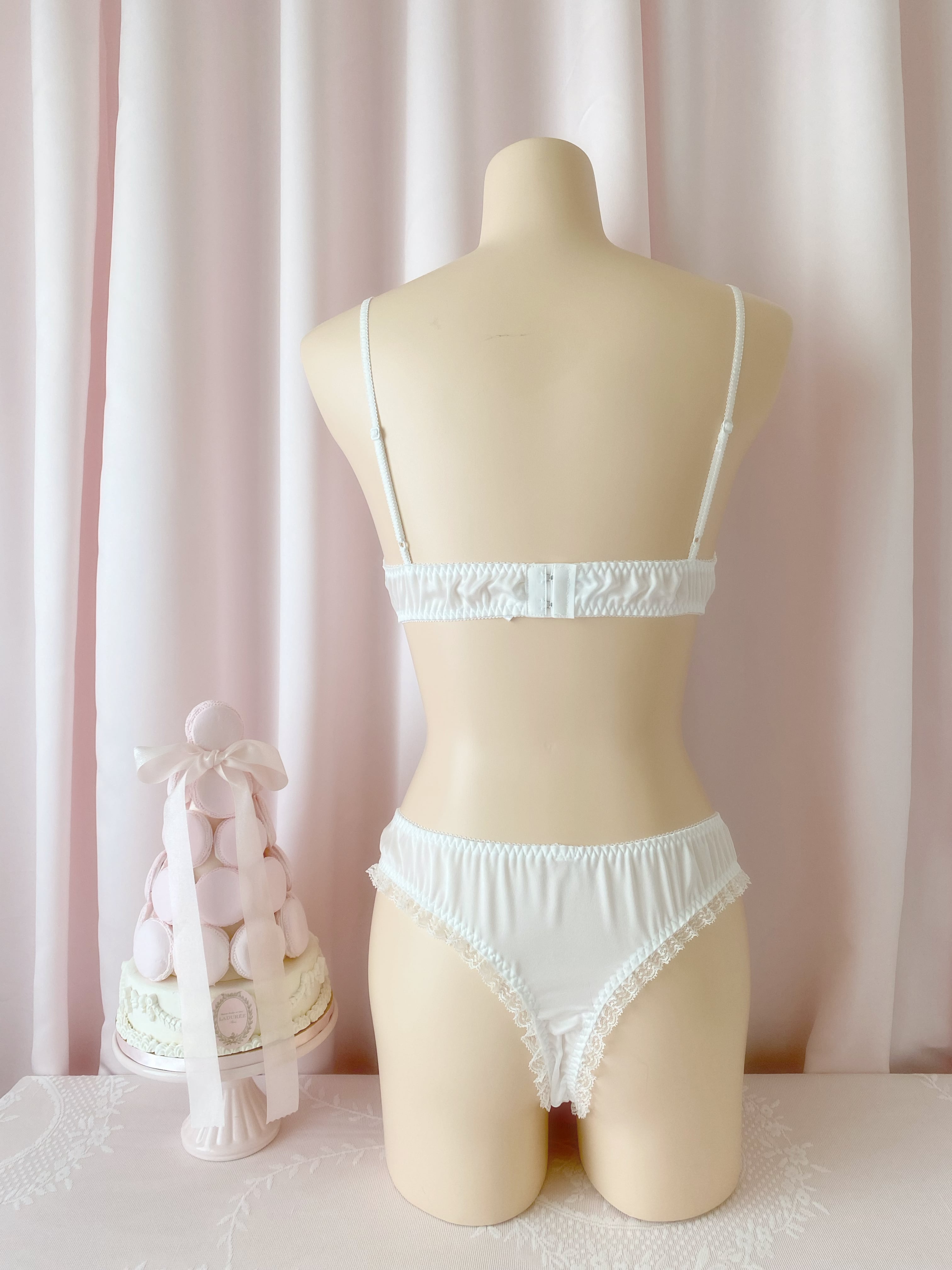pink ruban lingerie set