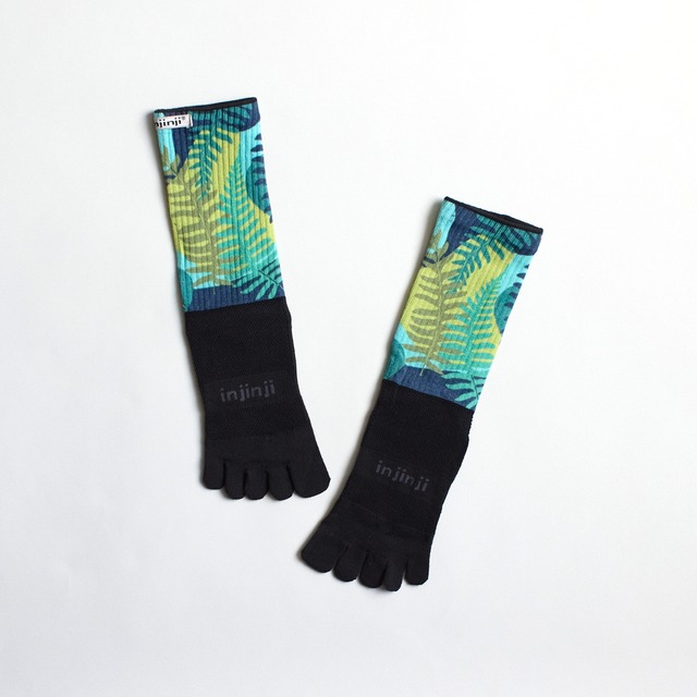 injinji（インジンジ）スペクトラム トレイルミッドウェイトクルー  -ジャングル (JGE)　ランニング 5本指ソックス 　