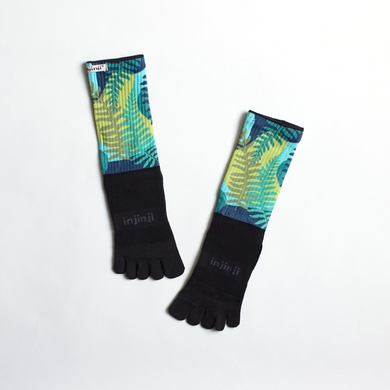injinji(インジンジ)スペクトラム トレイルミッドウェイトクルー -ジャングル (JGE) ランニング 5本指ソックス